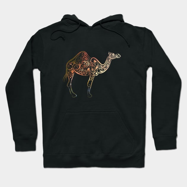 Camel pattern ornament Hoodie by tsign703